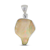 Ethiopian Opal Gemstone Silver Pendant