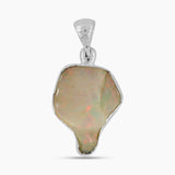 Ethiopian Opal Gemstone Silver Pendants