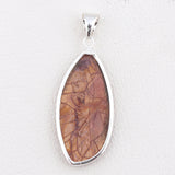 Natural Dynasty Jasper Silver Pendant