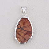 Natural Dynasty Jasper Silver Pendant