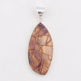 Natural Dynasty Jasper Silver Pendant