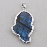 925 Silver Carving Labradorite Pendant