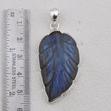 925 Silver Carving Labradorite Pendant