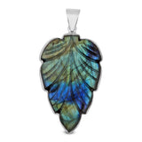 925 Silver Carving Labradorite Pendant