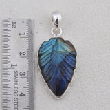 925 Silver Carving Labradorite Pendant