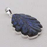 925 Silver Carving Labradorite Pendant