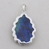 925 Silver Carving Labradorite Pendant