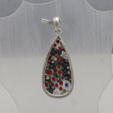 925 Silver Millefiori Glass Pendant