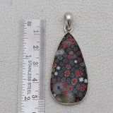 Millefiori Glass Silver Pendant