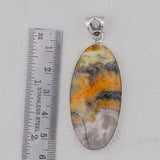 925 Starling Silver Mustered Jasper Pendant