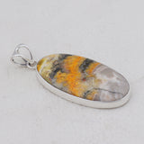 925 Starling Silver Mustered Jasper Pendant