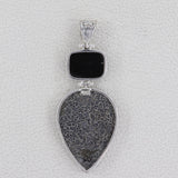 Natural Utah Agate Silver Pendant
