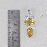 925 Sterling Silver Citrine Pendant