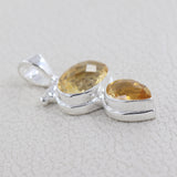 925 Sterling Silver Citrine Pendant