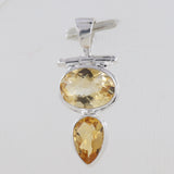 925 Sterling Silver Citrine Pendant