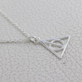 Triangle Shape Sterling Silver Minimalist Necklace For Girls