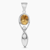 925 Sterling Silver Citrine Pendants
