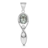 Citrine Pendant in 925 Sterling Silver