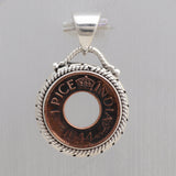 925 Sterling Silver Coin Pendant