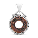 925 Sterling Silver Coin Pendant