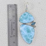 925 Sterling Silver Larimar Pendant