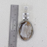 925 Starling Silver Gray Druse Pendant