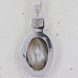 925 Starling Silver Gray Druse Pendant