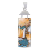 925 Silver Polychrome Jasper Pendant