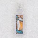 925 Silver Polychrome Jasper Pendant