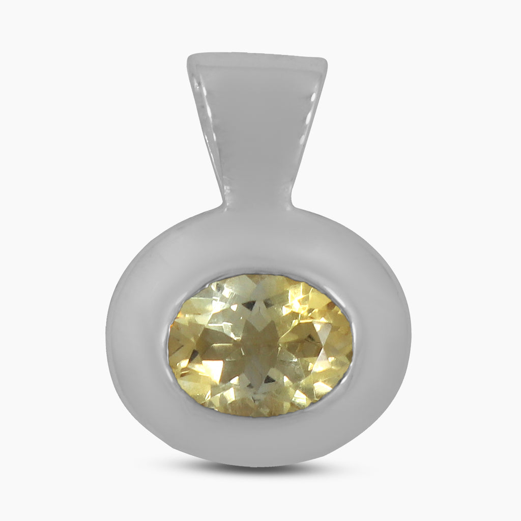 925 Sterling Silver Citrine Pendants