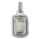 Citrine Gemstone Silver Pendant