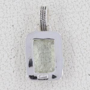 Green Amethyst Silver Pendants