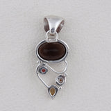 Dendritic Opal Silver Pendant