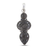 Black Tourmalated Quartz Pendant