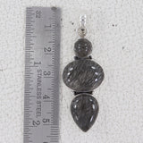 Black Tourmalated Quartz Pendant