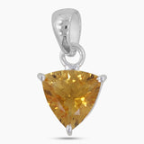 925 Sterling Silver Citrine Pendant