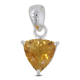 Citrine Pendant 925 Sterling Silver