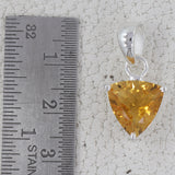 Citrine Pendant 925 Sterling Silver