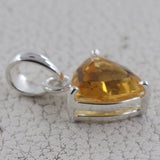 925 Sterling Silver Citrine Pendant