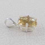 Citrine Pendant 925 Sterling Silver