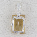 925 Sterling Silver Citrine Pendant
