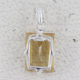 925 Sterling Silver Citrine Pendant