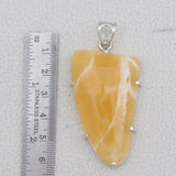 925 Starling Silver Honey Calcite Pendant