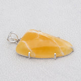925 Sterling Silver Honey Calcite Pendant