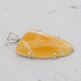 925 Starling Silver Honey Calcite Pendant