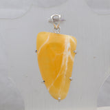 925 Starling Silver Honey Calcite Pendant