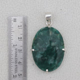 925 Starling Silver Green Kyanite Pendant