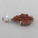 925 Silver Vanadinite Druse Pendant