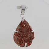 925 Silver Vanadinite Druse Pendant