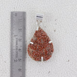 925 Silver Vanadinite Druse Pendant